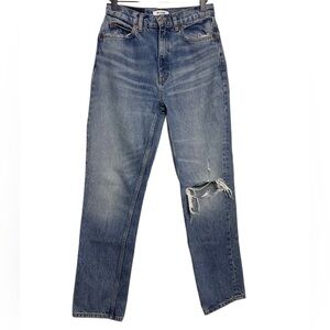 RE/DONE Distressed Straight Jeans